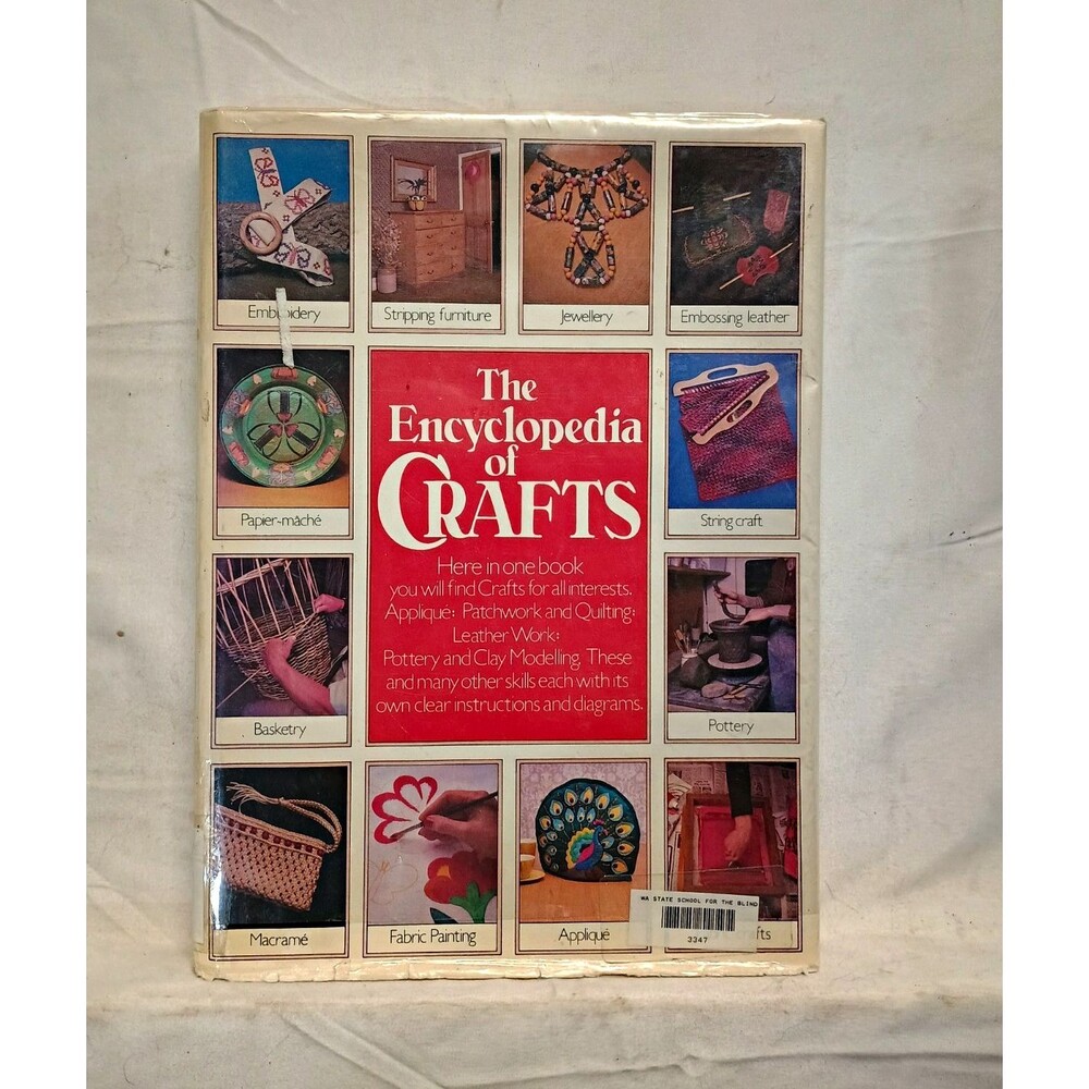The Encyclopedia of Crafts 1982 Hardcover Hamlyn Vintage DIY Craft Guide